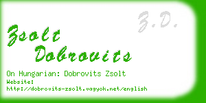zsolt dobrovits business card